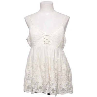 Tank Top (White) from Forever 21 Cotton, Polyester