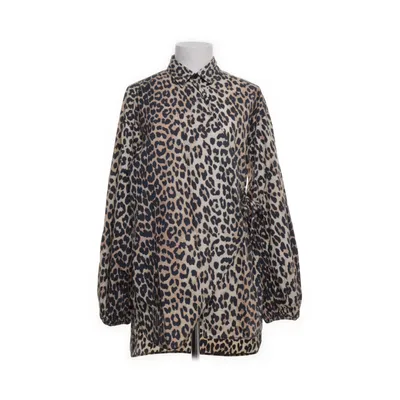 Wikkelblouse (Bruin, Zwart) van Ganni Katoen