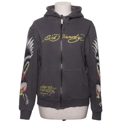 Hoodie (Gray) from Ed Hardy x Urban Outfitters Cotton, Polyester