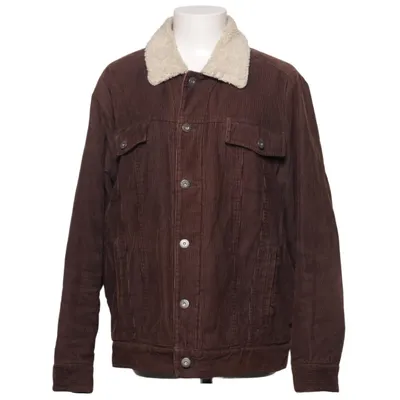 Lined denim jacket (Brown) from Nevada Cotton, Polyester