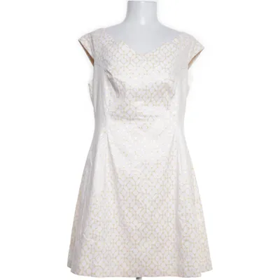 Jurk (Wit, Goud) van Pernilla Wahlgren Katoen, Elastaan, Polyester