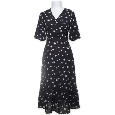 Maxi jurk (Zwart, Wit) van Missguided Petite Polyester