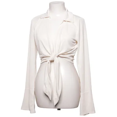 Wrap blouse (White) from Gina Tricot Polyester