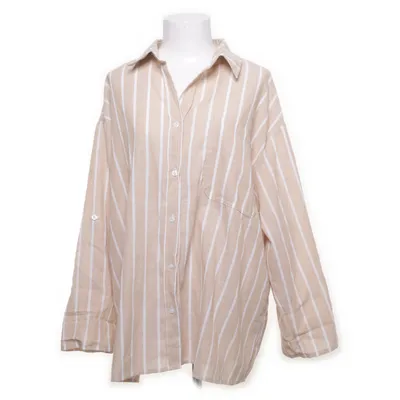 Blus (Beige, Vit) från Shein Polyester, Viskos