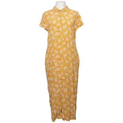 Robe chemise (Jaune, Blanc) de Ichi Viscose
