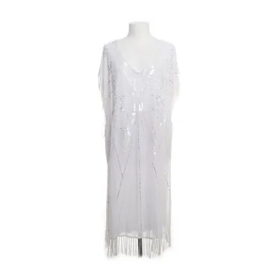 Cocktailklänning (Vit, Silverfärgad) från Ulla Popken Polyester, Viskos