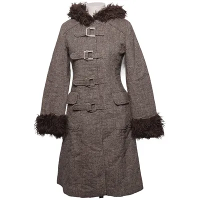 Frakke (Brun) fra Divided by H&M Akryl, Bomuld, Polyester, Uld