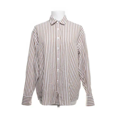 Shirt (White, Brown) from Reformation Polyester