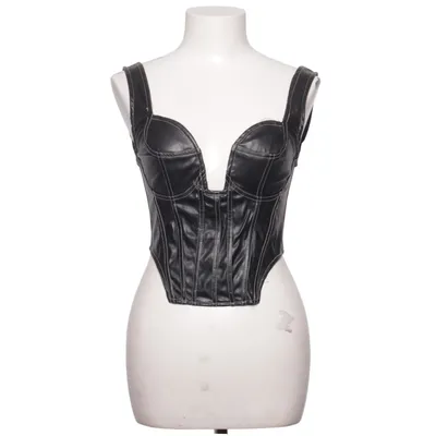 Crop top (Noir) de PrettyLittleThing Polyester, Polyuréthane