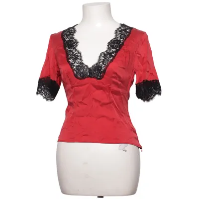 Haut (Rouge, Noir) de Moda International Soie