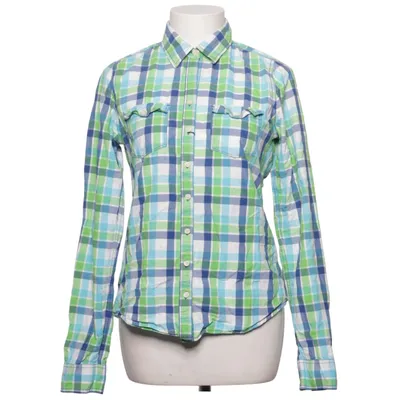 Hemd (Grün, Blau, Weiß) von Abercrombie & Fitch Baumwolle