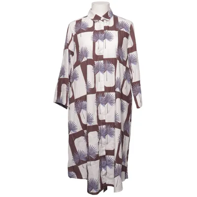 Skjortklänning (Vit, Brun, Blå) från 0039 Italy Bomull