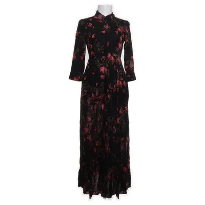 Shirt dress (Black, Multicolored) from Zara Woman Premium Collection Viscose