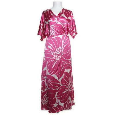 Omlottklänning (Rosa, Vit) från Mango Polyester