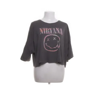 Crop top (Gray, Multicolored) from Nirvana Cotton