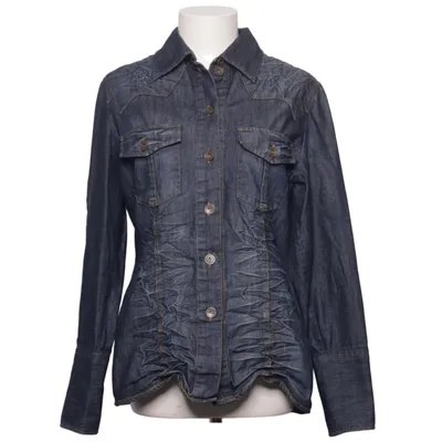 Denim blouse (Blauw) van Gardeur Katoen