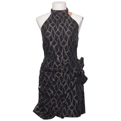Halternek jurk (Zwart, Zilver) van Mango Polyester, Viscose