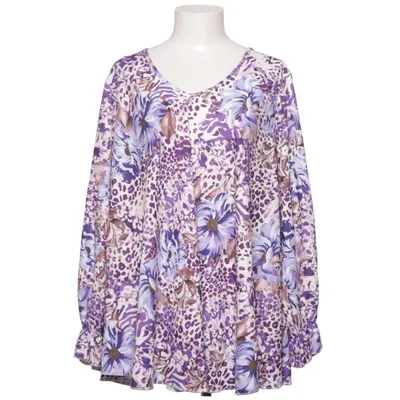 Blouse (Lila, Wit, Meerkleurig) van New Collection Elastaan, Polyester, Viscose