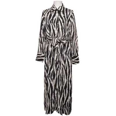 Blousejurk (Zwart, Wit) van Massimo Dutti Polyester