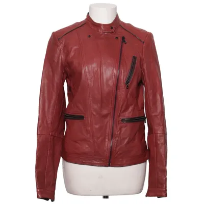Bikerjack (Rood) van Salsa Jeans Leer, Polyester, Viscose
