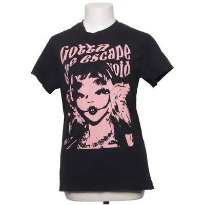 T-shirt (Sort, Pink) fra Gildan Bomuld