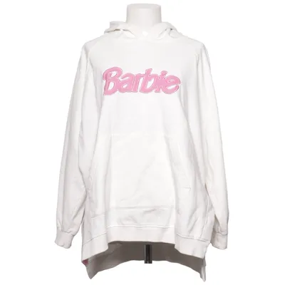 Huvtröja (Vit, Rosa) från Barbie Bomull, Polyester
