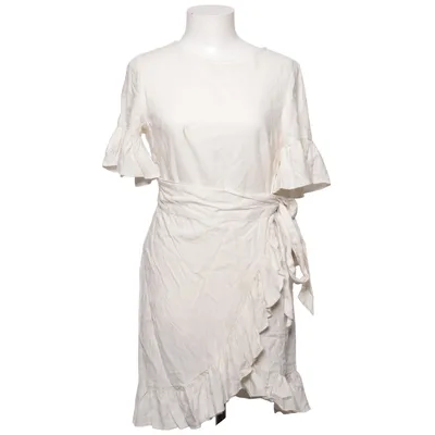 Wikkeljurk (Linen Mix Frill) van Queen of Jetlags x NA-KD Katoen, Linnen, Polyester, Viscose