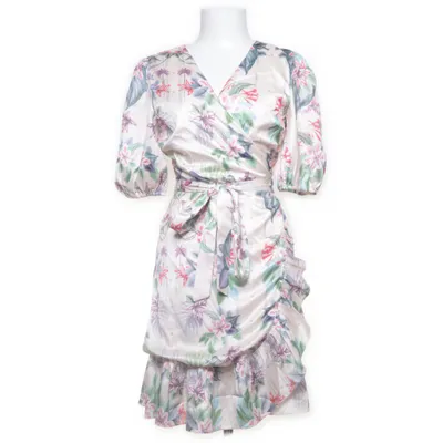 Wrap dress (Beige, Multicolored) from By Malina Recycled polyester, Viscose