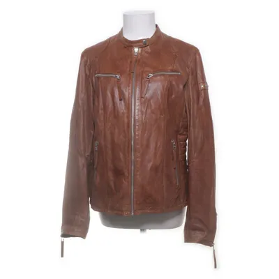 Veste en cuir (Bikerjacka i nappaläder.) de Molltan Coton, Polyester, Cuir