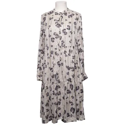 Kjole (Beige, Flerfarvet) fra Levate Metallfiber, Silke, Viscose