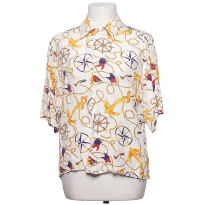 Blouse (Wit, Blauw, Geel) van Daniel Duval