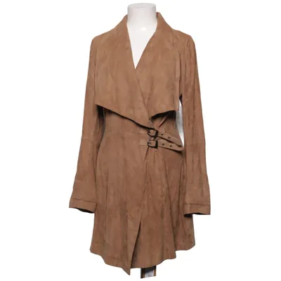 Læderfrakke (Beige) fra Oakwood Læder