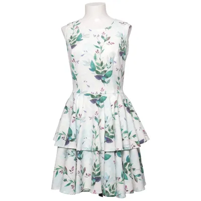 Dress (White, Green, Purple) from VUBU Elastane, Polyester