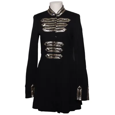 Coat (Black) from Alice Viscose, Wool