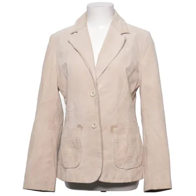 Läderkavaj (Beige) från Lindex Skinn, Polyester