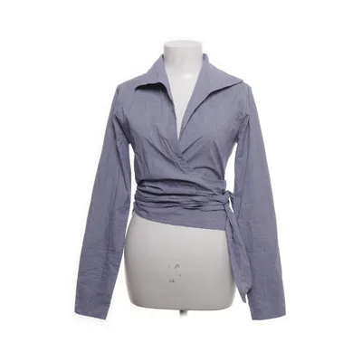 Wrap top (White, Blue) from Pauw Cotton