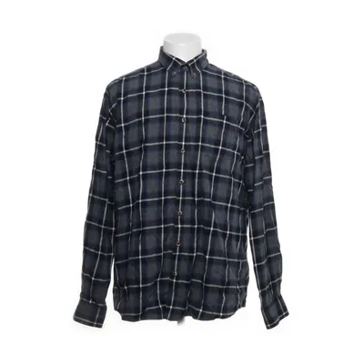 Button down shirt (Blue, Gray) from Pwtbrands Cotton