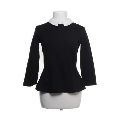 Peplum top (Zwart, Wit) van Hallhuber Polyamide, Viscose