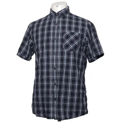 Short sleeve shirt (Blue, Black, White) from Livergy Cotton