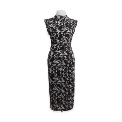 Jurk (Zwart, Meerkleurig) van H&M Premium Quality Polyester, Elastaan