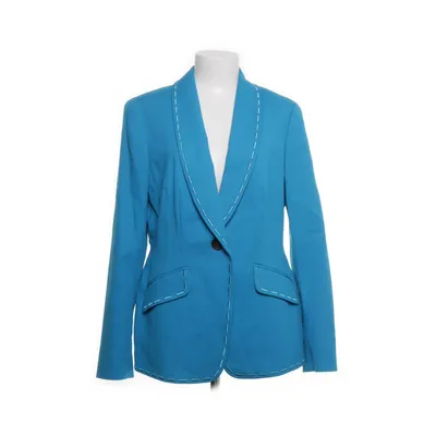 Blazer (Blauw) van Escada Katoen, Elastaan, Cupro