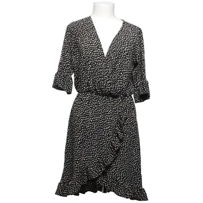 Jurk (Zwart, Wit) van Liz Devy Elastaan, Polyester