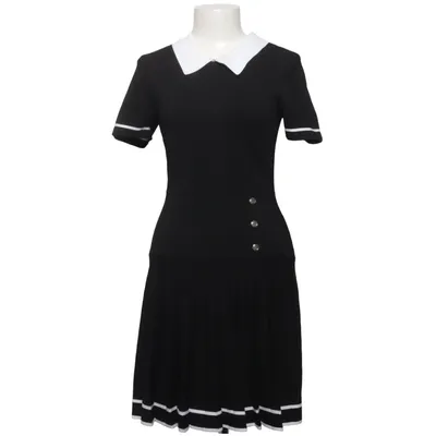 Dress (Black, White) from Sandro Elastane, Polyamide, Viscose