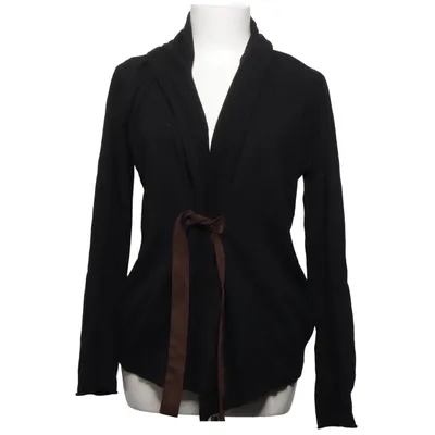 Omlottkofta (Svart, Brun) från Jacqueline Kashmir, Merinoull, Polyamid, Viskos