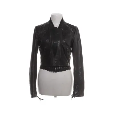 Leren jack (Zwart) van Jofama Leer, Polyester