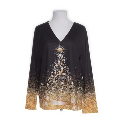 Top (Black, Multicolored) from Maria & Gabriele Cotton, Polyester