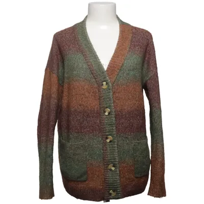 Strickjacke (Grün, Braun, Mehrfarbig) von Culture Acryl, Elasthan, Metallfaser, Polyester, Wolle