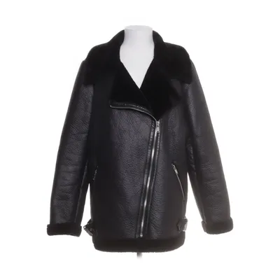 Shearling jacket (Black) from New Look Polyester