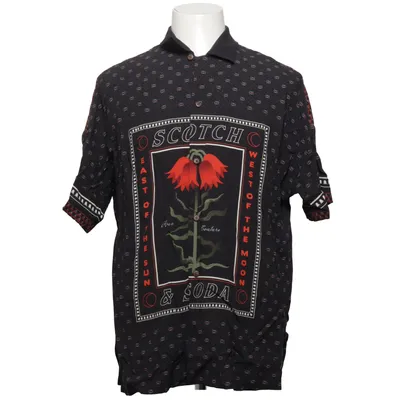 Kortärmad skjorta (Svart, Röd, Vit) från Scotch & Soda Viskos