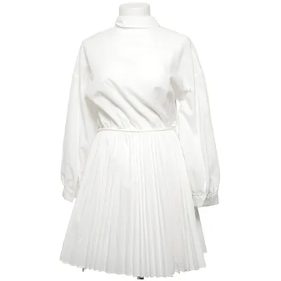 Dress (White) from Maje Cotton, Polyester, Viscose